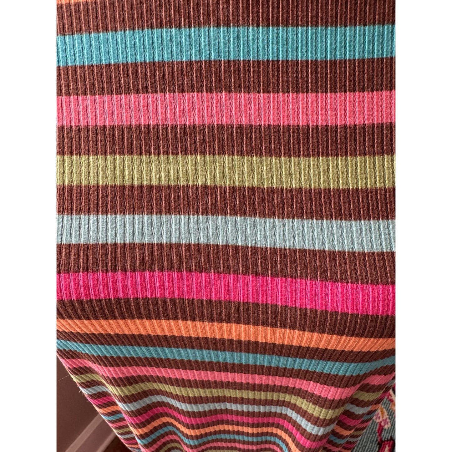 Zig Zag Stripe Ribbed Dress NWOT 2XL