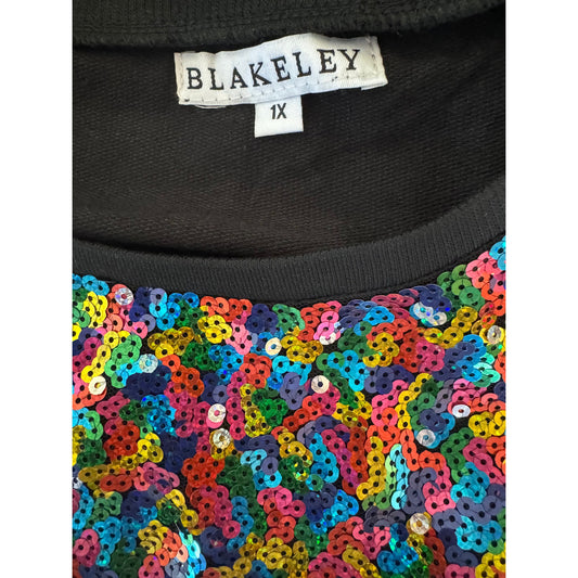 Blakely XOXO Xoxo Sequin Top NWOT 1X