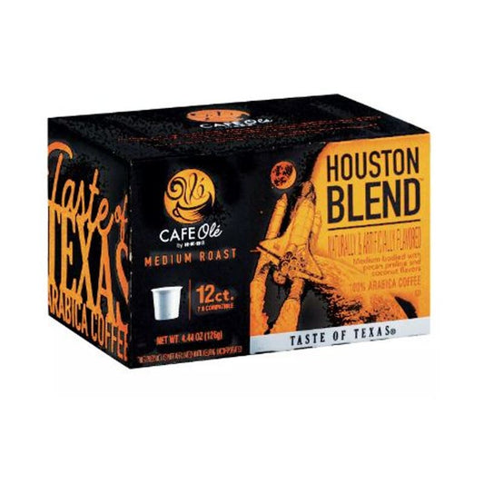 CAFE Olé by H‑E‑B Medium Roast Houston Blend Coffee Single Serve Cups 12 count