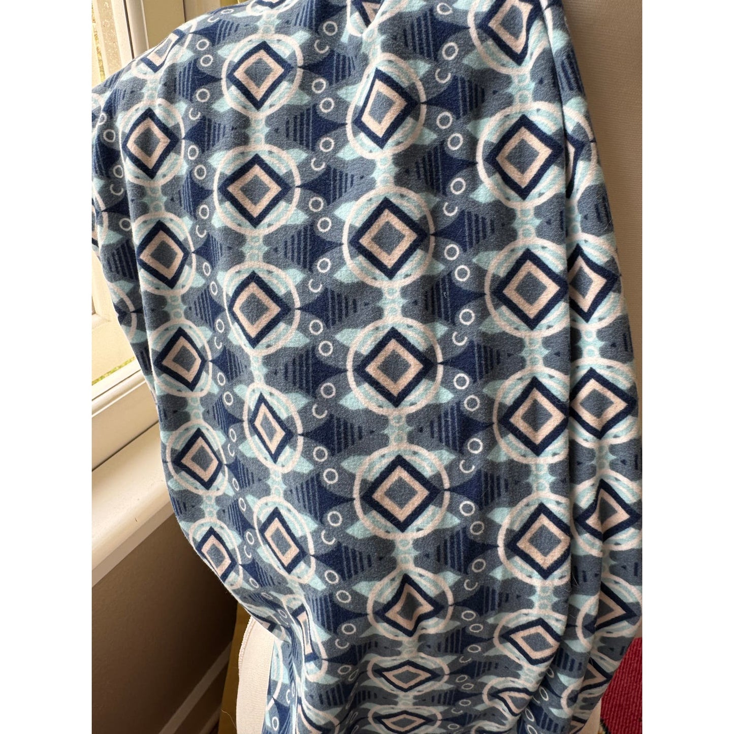 Lularoe Blue Printed Leggings TC NWOT