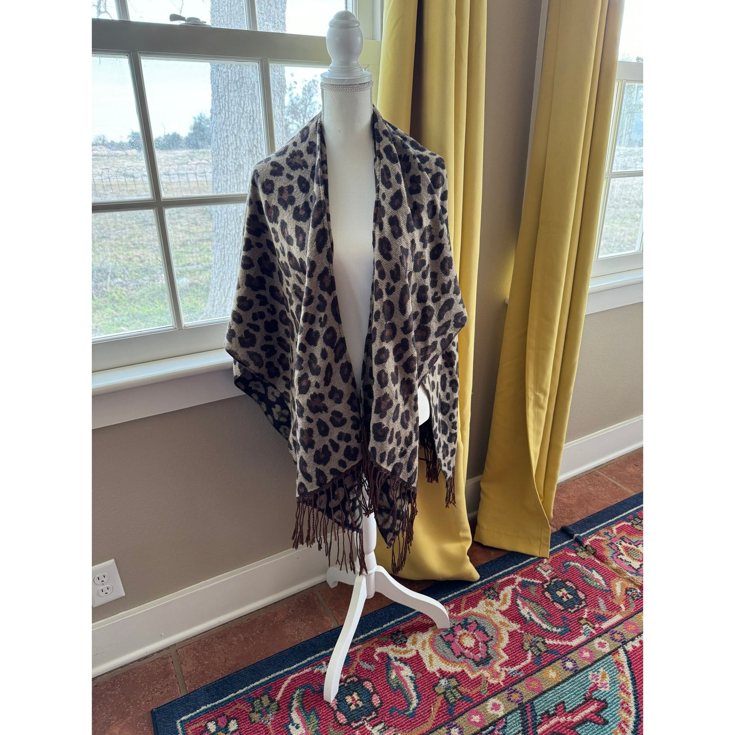 NWT Animal Print Woven Kimono Women's One Size