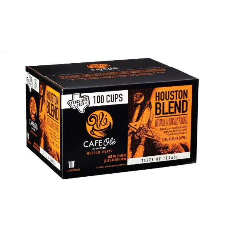 HEB Cafe Ole Houston Blend Coffee Pods 100 count box