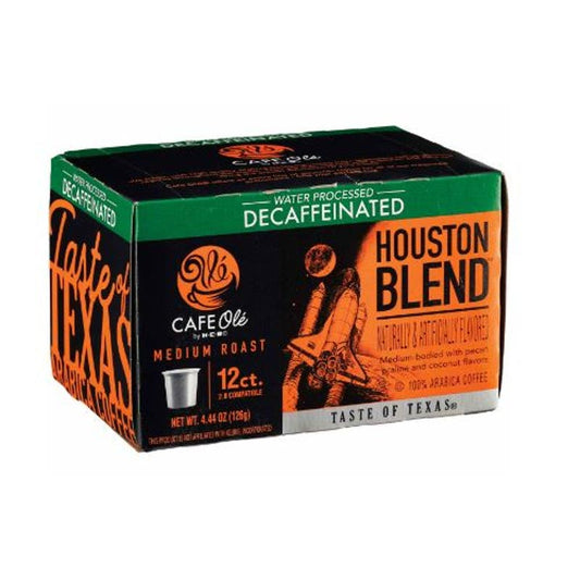 CAFE Olé by H‑E‑B Medium Roast Decaf Houston Blend Coffee Single Serve Cupsunt