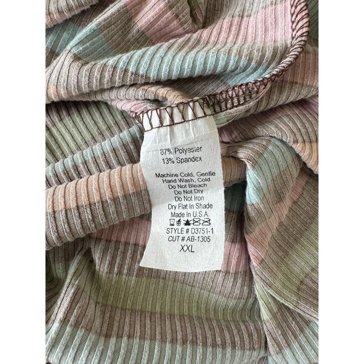 Zig Zag Stripe Ribbed Dress NWOT 2XL